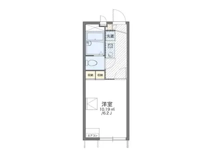 レオパレス戸塚吉田町(1K/1階)の間取り写真