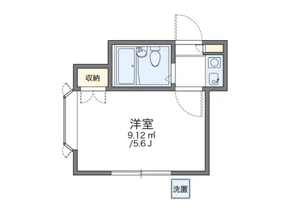 レオパレス衣笠第1(1K/1階)の間取り写真