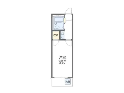 レオパレス金沢文庫第8(1K/2階)の間取り写真