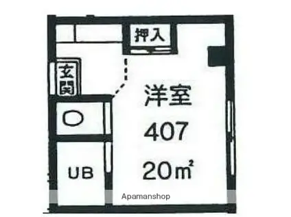 マルコーマンション(ワンルーム/4階)の間取り写真