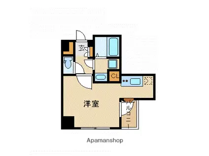 アヴァンツァーレ元町(1K/5階)の間取り写真