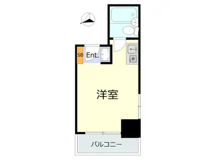 クリオ鶴見ファースト(ワンルーム/4階)の間取り写真