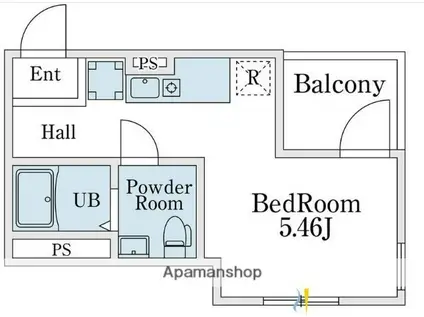 MIAM矢向(ワンルーム/3階)の間取り写真