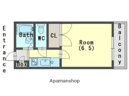 SAKURAヒルズ(1K/1階)の間取り写真
