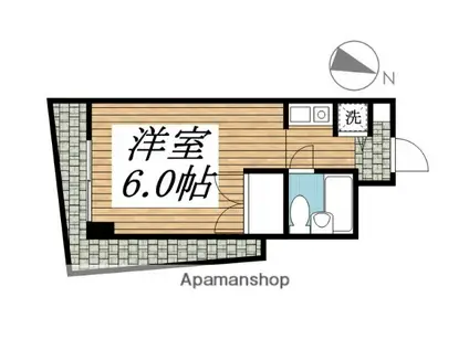 オセアン新沢ビル(ワンルーム/3階)の間取り写真