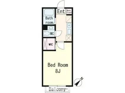 SEA FLAT(1K/1階)の間取り写真