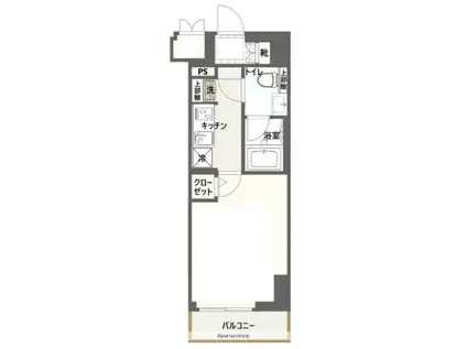 CREST TAPP新横浜(1K/8階)の間取り写真