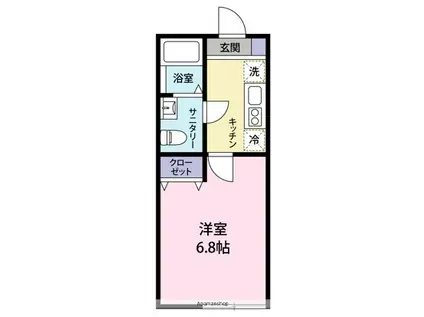 アルティザン新丸子(1K/1階)の間取り写真