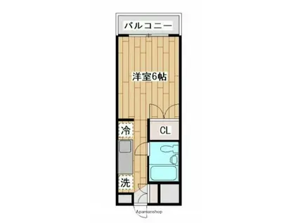 パレ白楽(ワンルーム/4階)の間取り写真