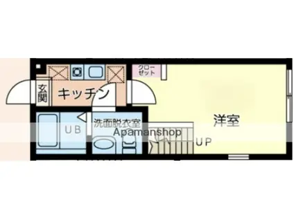 LEAFIA(1K/1階)の間取り写真