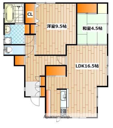 横浜市ブルーライン 弘明寺駅(横浜市営) バス乗車時間:10分 古泉バス停で下車 徒歩3分 2階建 築13年(2LDK)の間取り写真