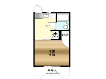 RHOS HOUSE(1K/1階)の間取り写真