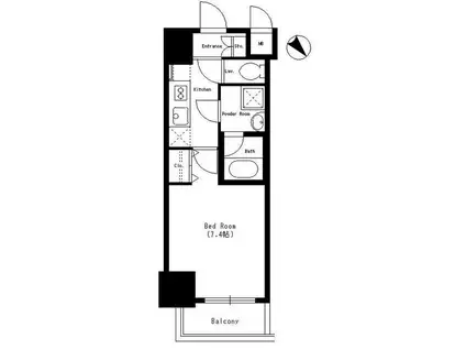 DORMOUSE CASTLE(1K/5階)の間取り写真