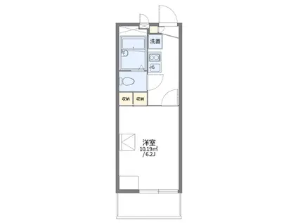 レオパレスCANDY(1K/1階)の間取り写真