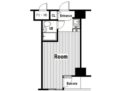 ホーユウコンフォルト蒲田(ワンルーム/2階)の間取り写真