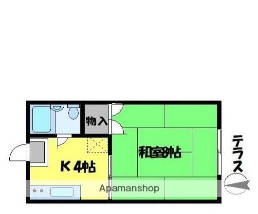 パークハウス大島(1K/1階)の間取り写真