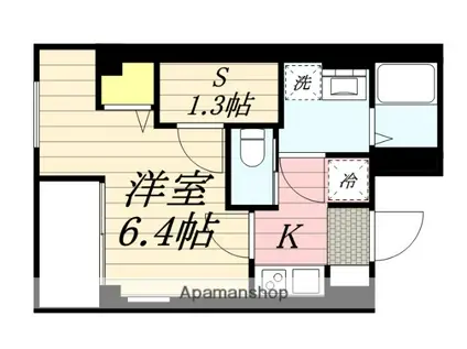 BCASA YOKOHAMA HIGASHI(1K/2階)の間取り写真