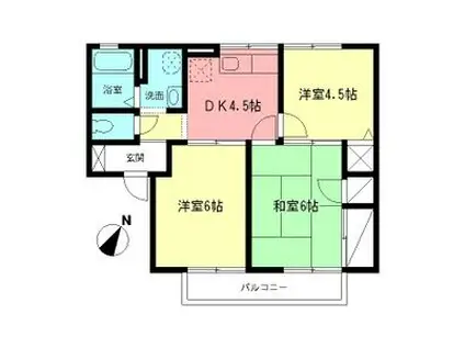 アメージングエステート(3K/2階)の間取り写真