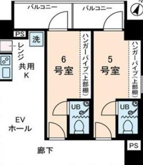 アムス・アミティエ川崎Ⅲ(ワンルーム/5階)の間取り写真
