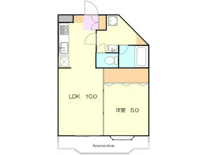 サンレジデンス(1LDK/1階)の間取り写真