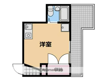 レジデンス安浦(ワンルーム/3階)の間取り写真