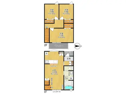 シャネル メゾン(3LDK)の間取り写真