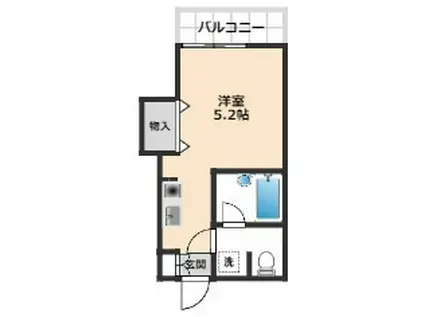 第11セントラルコーポ横須賀(ワンルーム/1階)の間取り写真