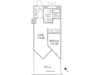 TRAVALORE淵野辺(1LDK/3階)の間取り写真