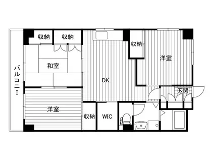 ハイム下鶴間(3LDK/3階)の間取り写真