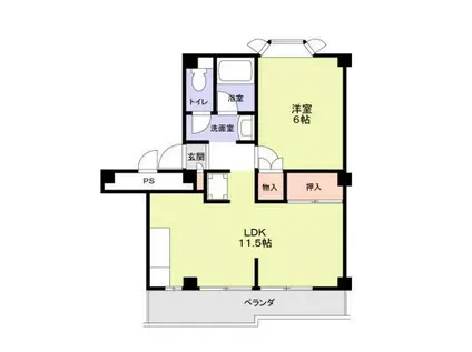 シェモア87(1LDK/3階)の間取り写真