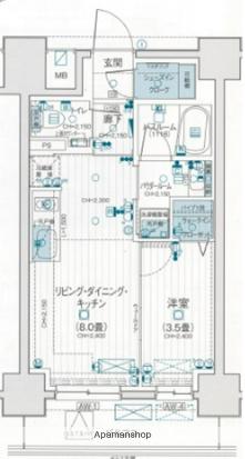 デュオステージ海老名Ⅱ(1LDK/11階)の間取り写真