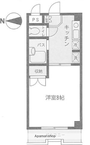 コアクレスト上草柳2(1K/3階)の間取り写真