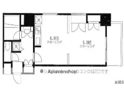 ペレネAI(1DK/5階)の間取り写真