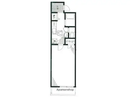 ダンディライオン(1K/2階)の間取り写真