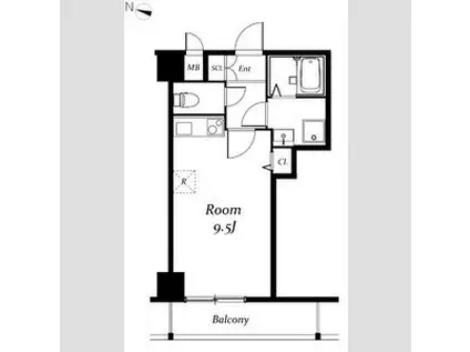 ケイ・ティ・ファースト(ワンルーム/5階)の間取り写真