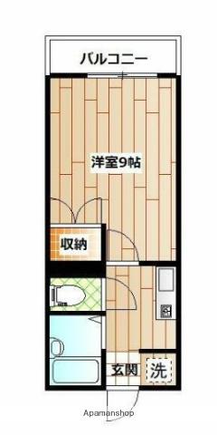 サンビレッジ(1K/1階)の間取り写真