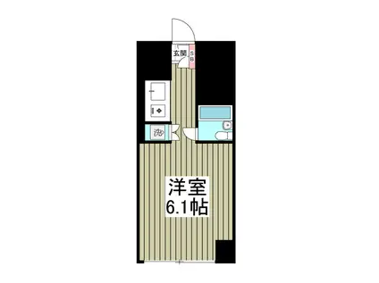 シーサイドコート金沢八景(ワンルーム/1階)の間取り写真