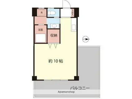 セントラルビル(ワンルーム/4階)の間取り写真