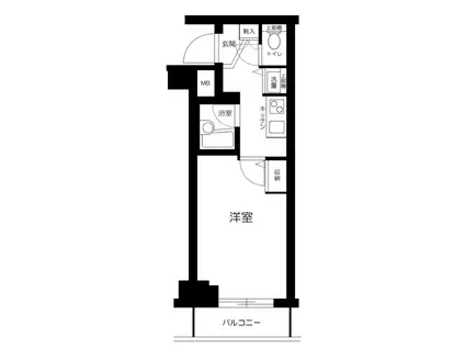 フェニックス横濱関内BAY GAIA(1K/10階)の間取り写真