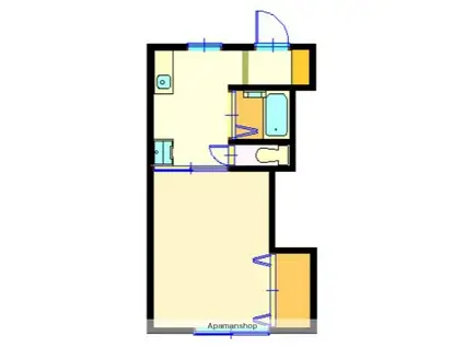 コーポ坂本(1K/2階)の間取り写真