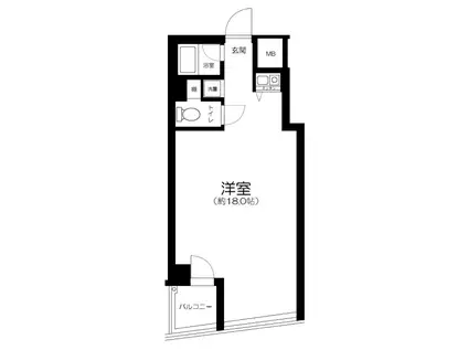 ベイステージ元町(ワンルーム/3階)の間取り写真