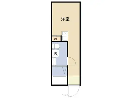 ステラハウス金沢八景(ワンルーム/1階)の間取り写真