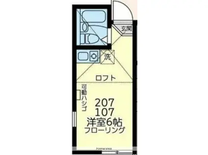 ユナイト六浦フォンダンショコラ(ワンルーム/1階)の間取り写真