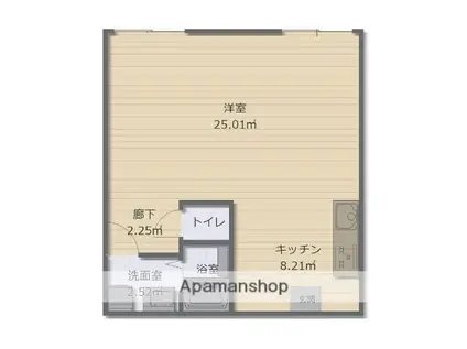 K S BASE NURUMIZU(ワンルーム/1階)の間取り写真