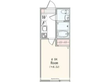 アザーレ・レーヴ淵野辺(1K/1階)の間取り写真