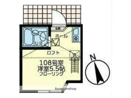 ユナイト南太田ケリースレーター(ワンルーム/1階)の間取り写真