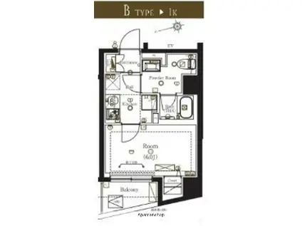 MA-RO弘明寺(1K/7階)の間取り写真