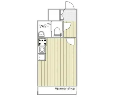 メゾン・ド・エトレーヌ(ワンルーム/1階)の間取り写真