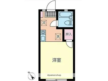 プラネットハウス(1K/1階)の間取り写真