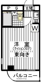 プレボアイアンス(ワンルーム/3階)の間取り写真